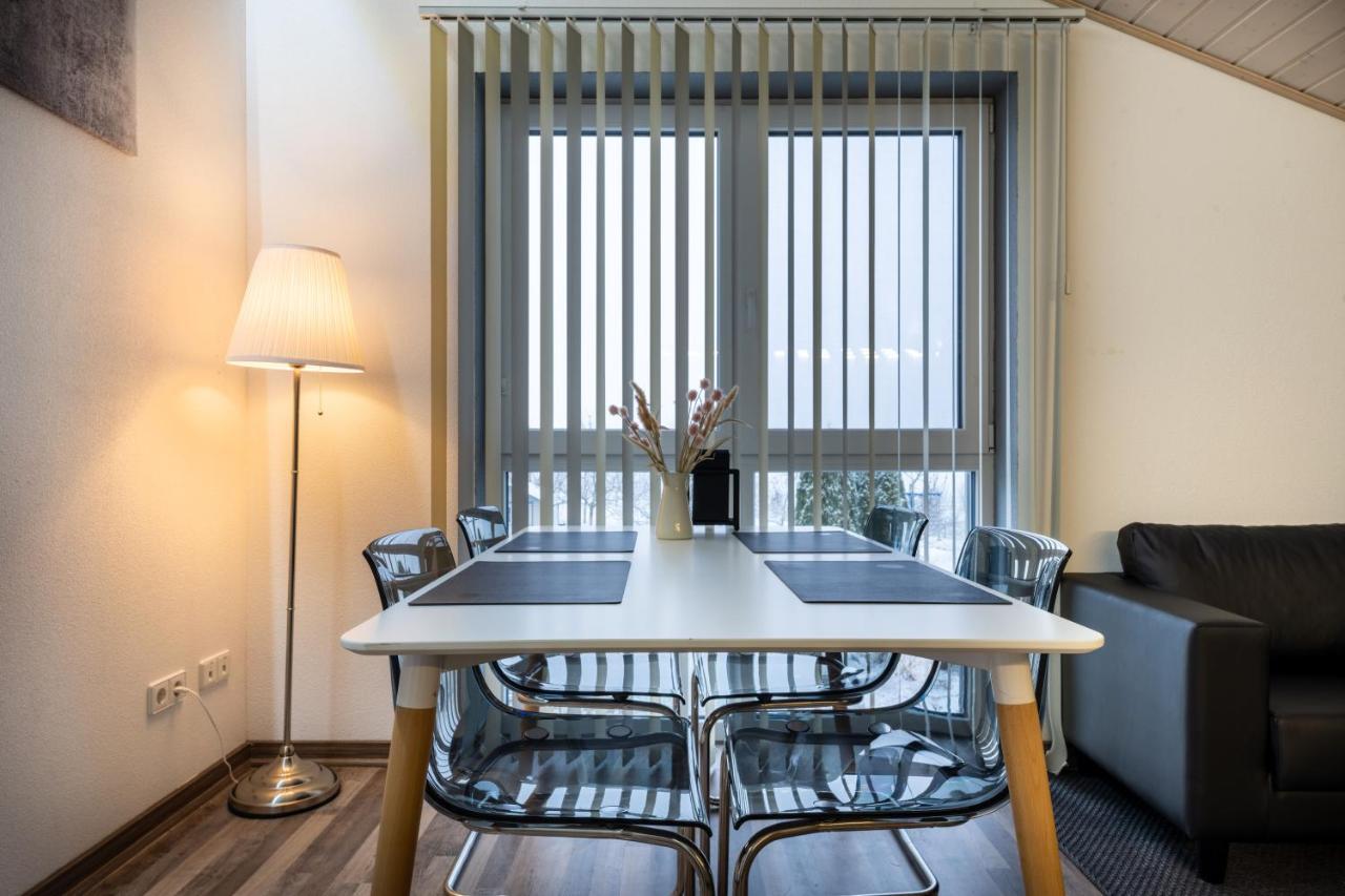 Gemuetliche Ferienwohnung Mit Panoramablick Muttensweiler Exterior photo